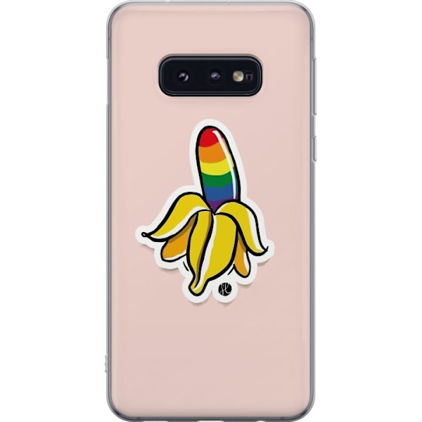 Samsung Galaxy S10e Genomskinligt Skal Glad Banan