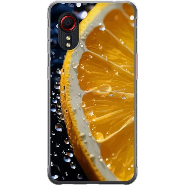 Samsung Galaxy Xcover 5 Genomskinligt Skal Apelsin