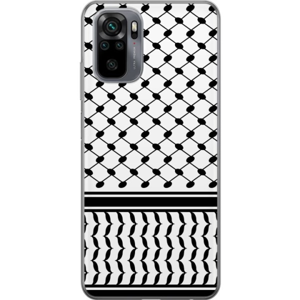 Xiaomi Redmi Note 10 Genomskinligt Skal Keffiyeh mönster