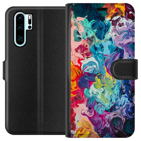 Huawei P30 Pro Tegnebogsetui Vilde Farver