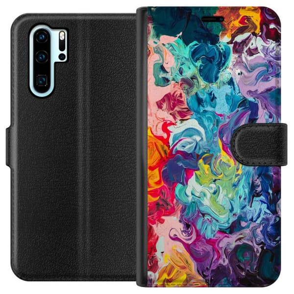Kompatibel Tegnebogsetui til Huawei P30 Pro Vilde Farver