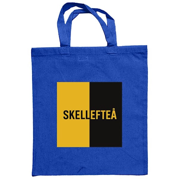 Mulepose | Holdbar Indkøbstaske i Stof Skellefteå - Hockey Blå one size