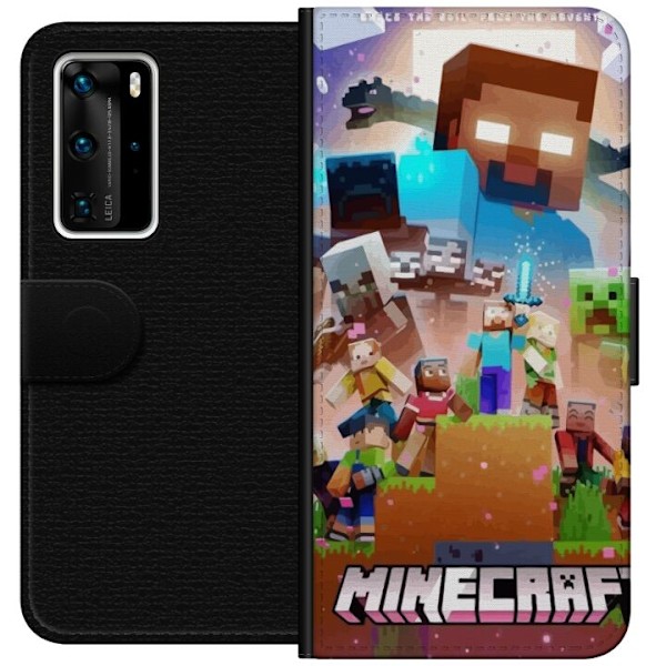 Huawei P40 Pro Tegnebogsetui Minecraft