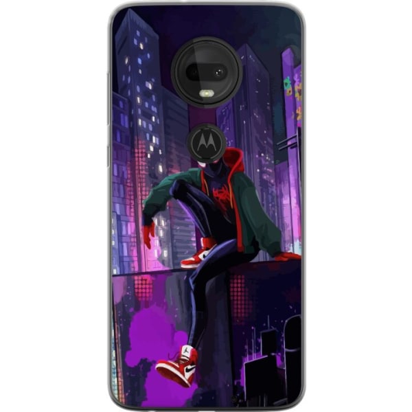 Motorola Moto G7 Gennemsigtig cover Fortnite - Spider-Man