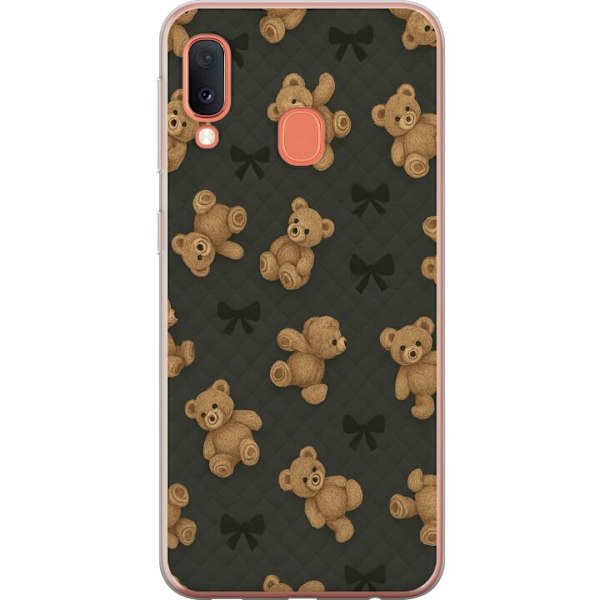 Samsung Galaxy A20e Läpinäkyvä kuori Teddy Halauksia