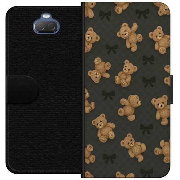 Sony Xperia 10 Plus Tegnebogsetui Teddy Knus