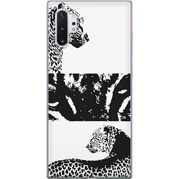 Samsung Galaxy Note10+ Läpinäkyvä kuori Leopard Faces