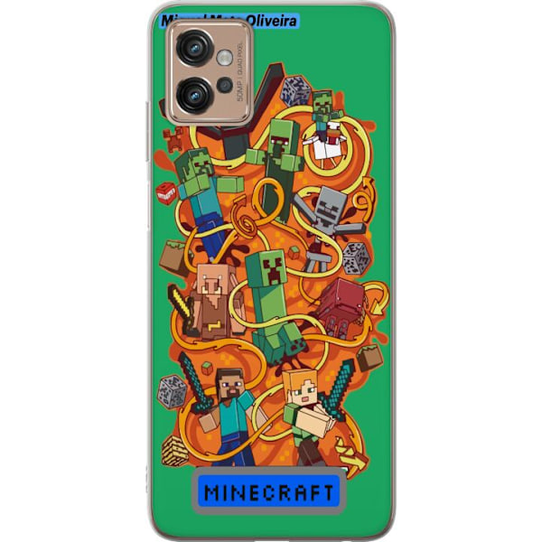 Motorola Moto G32 Läpinäkyvä kuori Minecraft