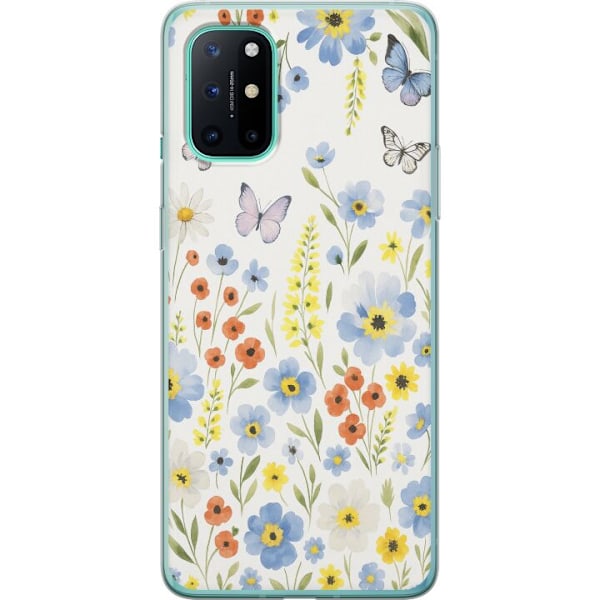 OnePlus 8T Genomskinligt Skal Sommarblommor
