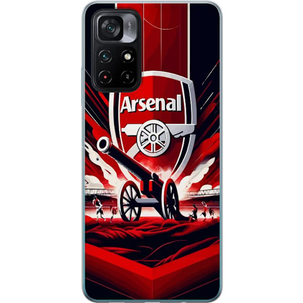 Xiaomi Poco M4 Pro 5G Läpinäkyvä kuori Arsenal