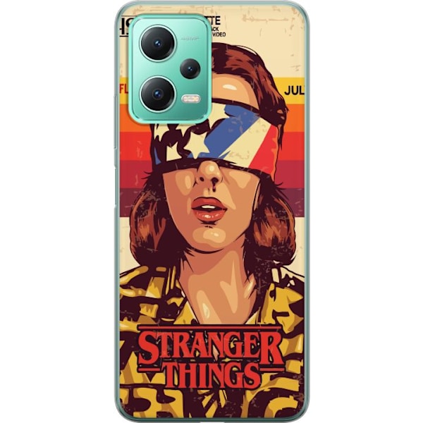 Xiaomi Redmi Note 12 Gjennomsiktig deksel Stranger Things VHS