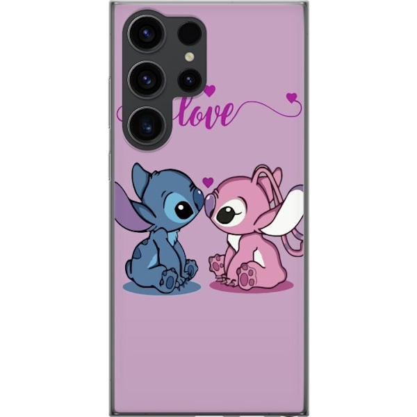 Samsung Galaxy S24 Ultra Genomskinligt Skal Lilo & Stitch –
