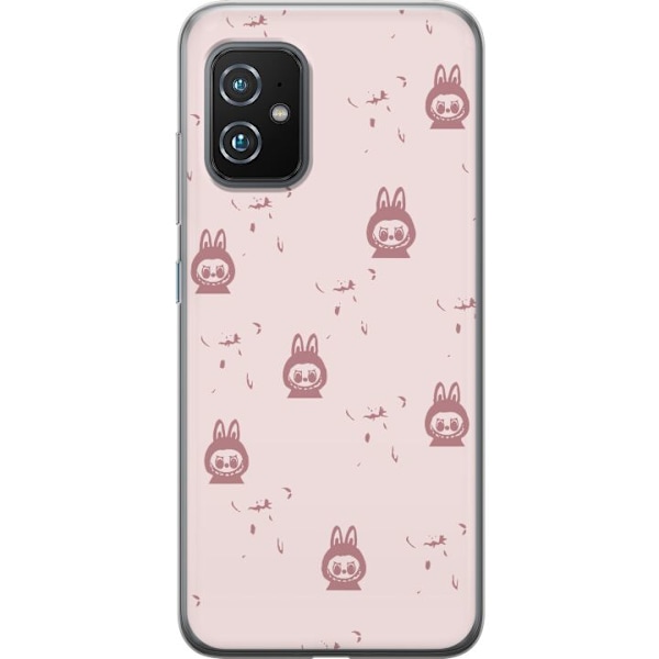 Asus Zenfone 8 Läpinäkyvä kuori Labubu Neon Pop - Neonväri