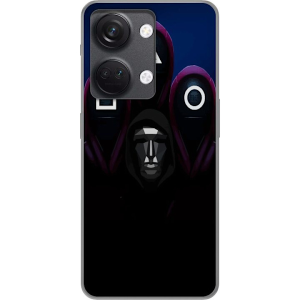 OnePlus Nord 3 Genomskinligt Skal Squid Game Säsong 3 Nya Ikoner Populär Serie TV Motiv Asiatisk Drama Trend Ikoniskt Grafisk Design