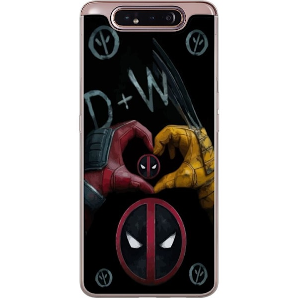 Samsung Galaxy A80 Genomskinligt Skal Deadpool & Wolverine Kä