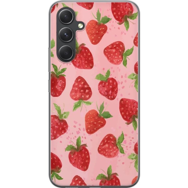 Samsung Galaxy S24 Läpinäkyvä kuori Mansikkahaaveet - Retro