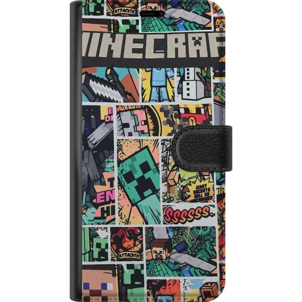 Yhteensopiva Lompakkokotelo Apple iPhone 13 mini Minecraft Taide
