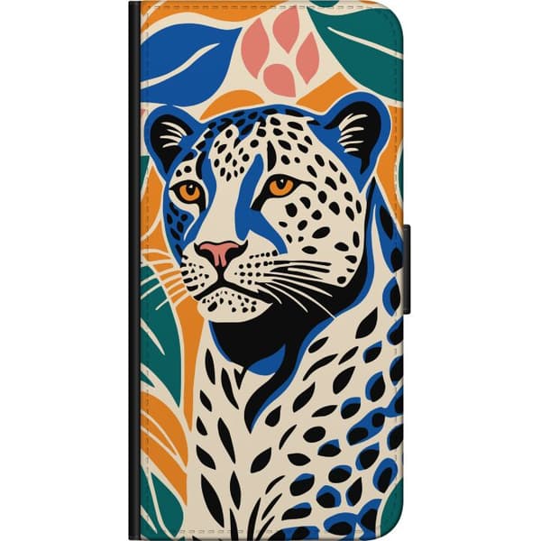 Kompatibelt Lommeboketui til Samsung Galaxy A03s Majestetisk Leopard
