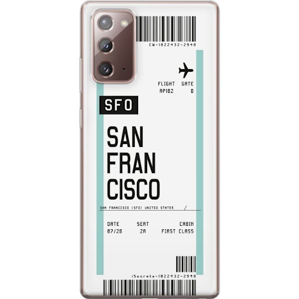 Samsung Galaxy Note20 Gennemsigtig cover San Francisco