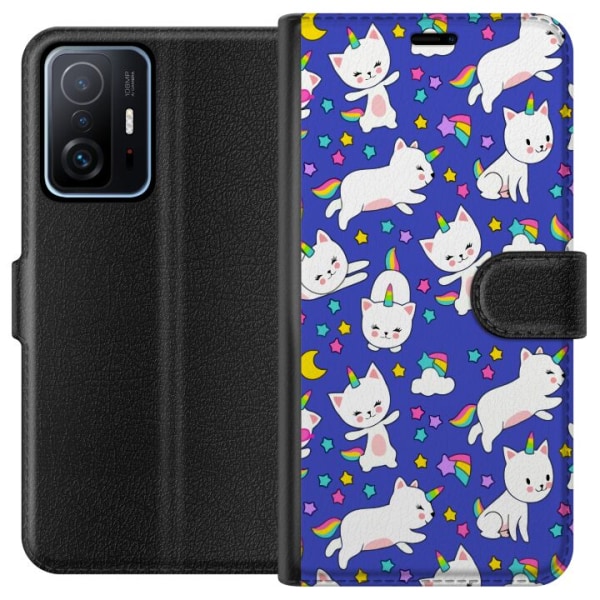 Xiaomi 11T Plånboksfodral Katt enhörningar