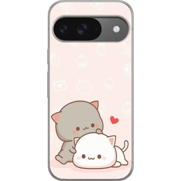 Google Pixel 9 Pro Läpinäkyvä kuori Kawaii