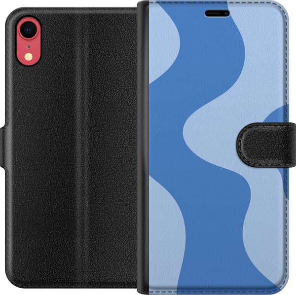 Kompatibelt Lommeboketui til Apple iPhone XR Blå bølger blå