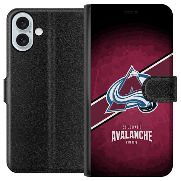 Apple iPhone 16 Plus Lompakkokotelo Colorado Avalanche (NHL)