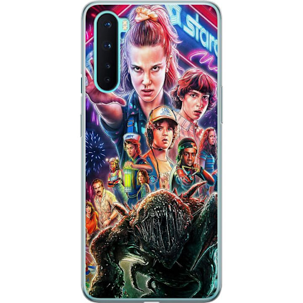 OnePlus Nord Läpinäkyvä kuori Stranger Things
