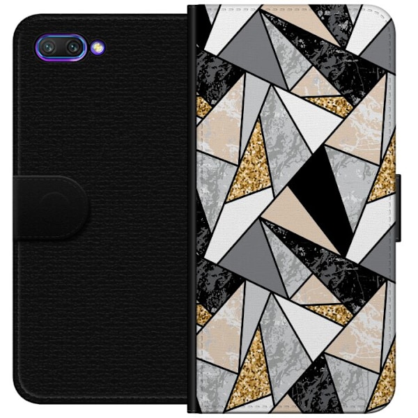 Honor 10 Tegnebogsetui Marmorpapir