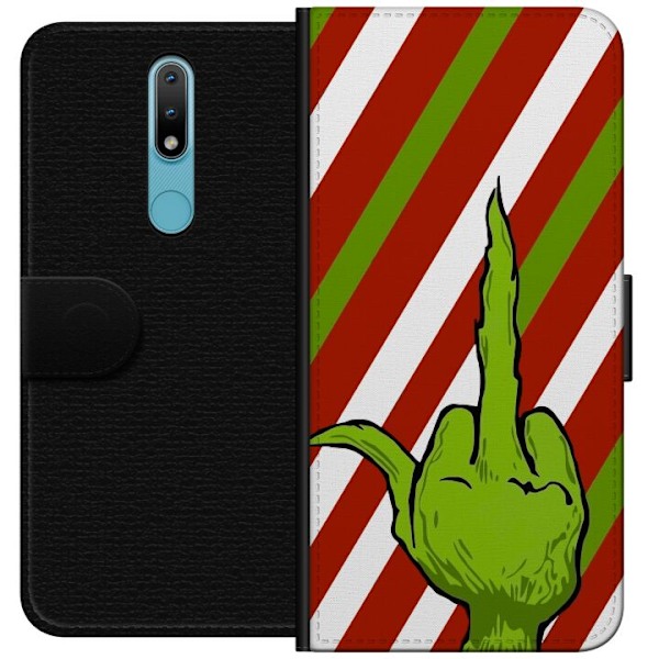 Nokia 2.4 Lompakkokotelo Grinch