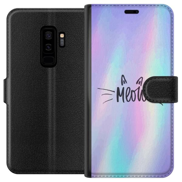 Kompatibelt Lommeboketui til Samsung Galaxy S9+ Meow