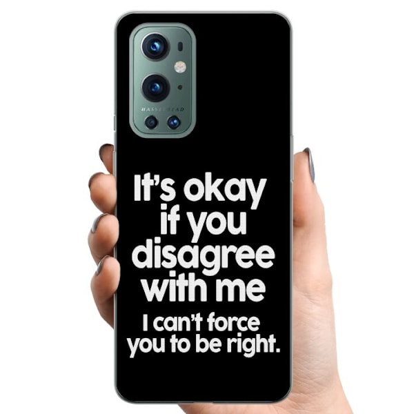OnePlus 9 Pro TPU Mobilskal Text