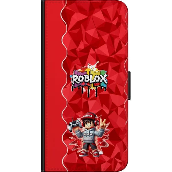 Kompatibel Tegnebogsetui til Xiaomi Redmi Note 8 Pro  Farverigt gamingmotiv med tegnet spilfigur, controller og graffitiinspireret design rød