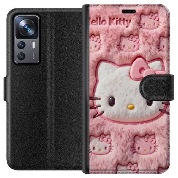 Kompatibelt Plånboksfodral till Xiaomi 12T Pro Söt rosa
