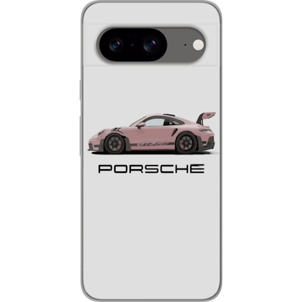 Google Pixel 8 Gjennomsiktig deksel Porsche 911 Pink