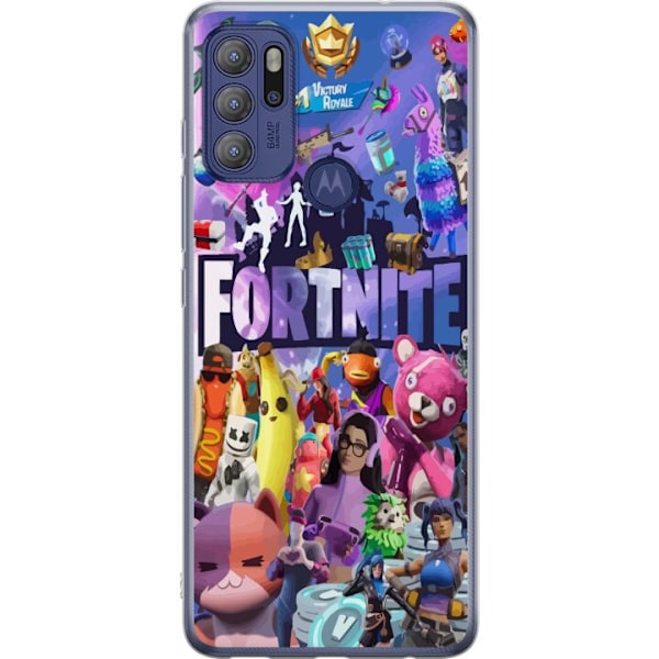 Motorola Moto G60S Läpinäkyvä kuori Fortnite Skins Emotes B