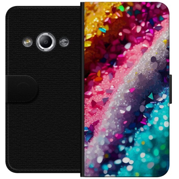 Samsung Galaxy Xcover 3 Plånboksfodral Glitter