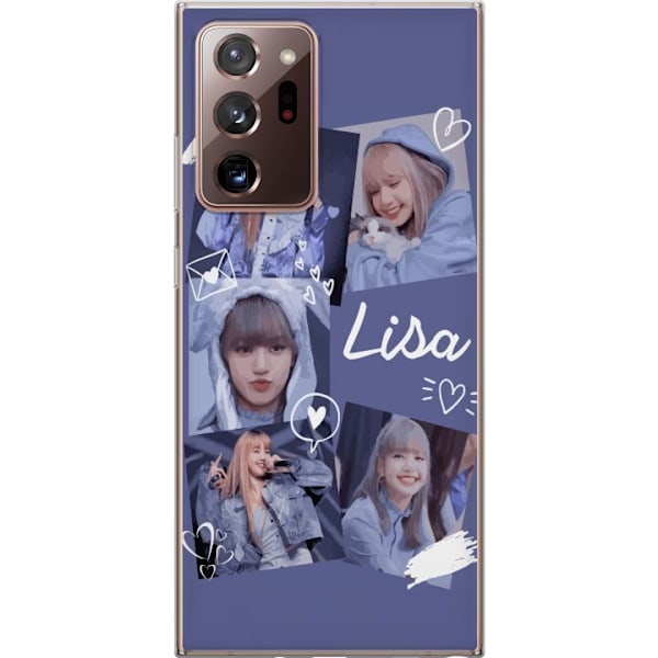 Samsung Galaxy Note20 Ultra Genomskinligt Skal Lisa Blackpink – Aesthetic K-pop Queen