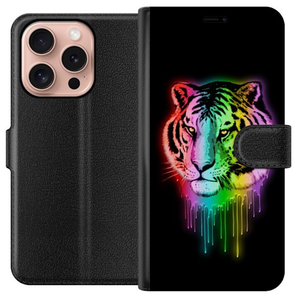 Apple iPhone 16 Pro Lommeboketui Neon Tiger