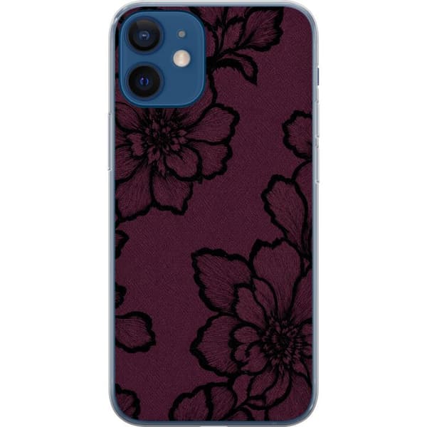 Kompatibel Mobilcover til Apple iPhone 12 mini Brombærblomst lilla
