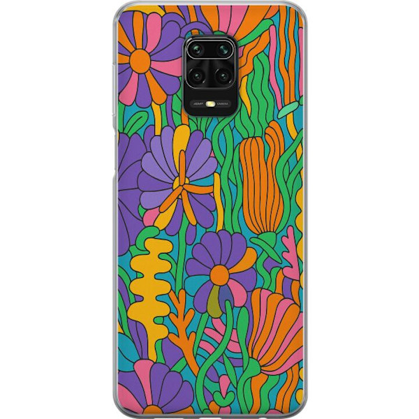 Xiaomi Redmi Note 9S Läpinäkyvä kuori Värien räjähdys