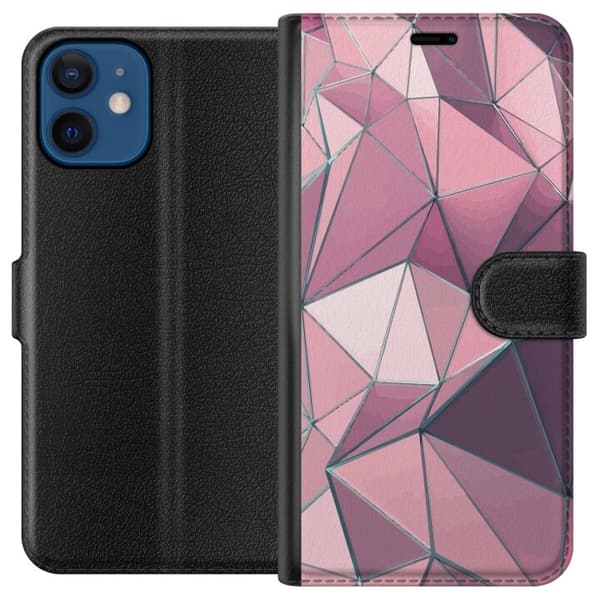 Yhteensopiva Lompakkokotelo Apple iPhone 12 Punainen kuvio