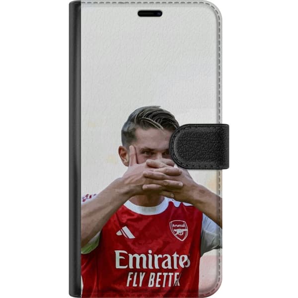 Kompatibel Tegnebogsetui til Apple iPhone 13 mini Martin Ødegaard Arsenal – Nærbillede af målfejring i kamptrøje