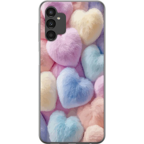 Samsung Galaxy A04s Genomskinligt Skal Hjärtan Kärlek Grafisk Design Romantiskt Motiv Populärt Symbol Grafiskt Mönster Dekoration