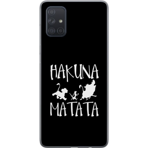 Samsung Galaxy A71 Gennemsigtig cover Hakuna Matata