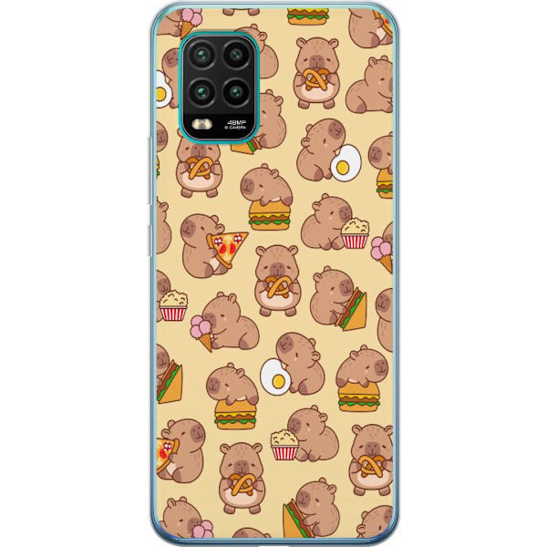 Xiaomi Mi 10 Lite 5G Genomskinligt Skal Kawaii capybara mobils
