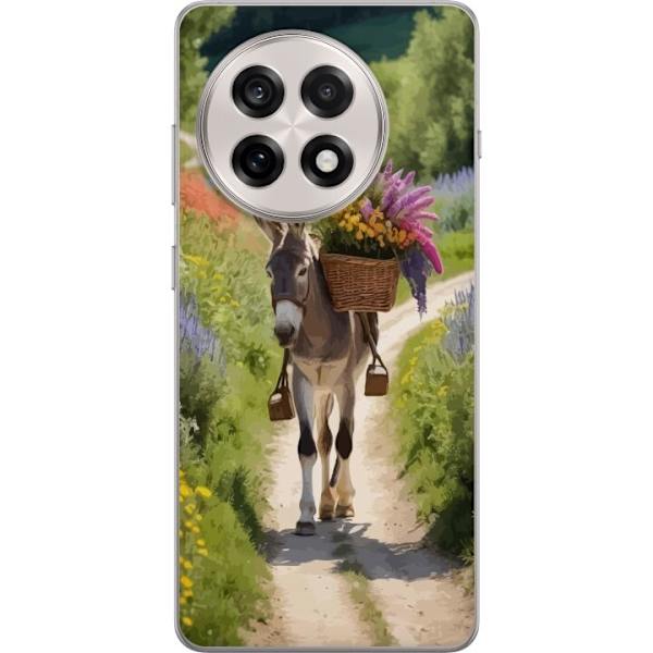 OnePlus 13R Gennemsigtig cover Æsel Dyremotiv Rolig Design Naturmotiv Populær Dekoration Humor Grafisk Dyretema Eksotisk