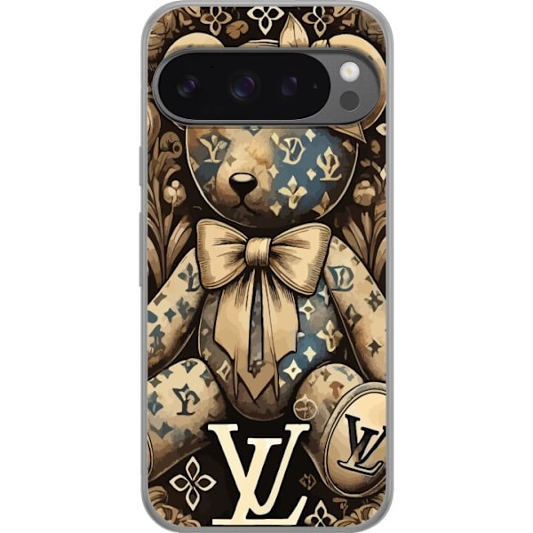 Google Pixel 9 Pro XL Genomskinligt Skal Teddy Vuitton