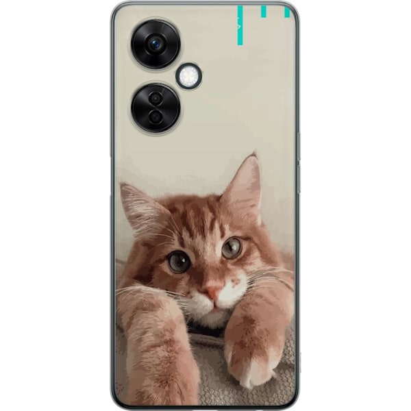 OnePlus Nord CE 3 Lite Genomskinligt Skal Katt