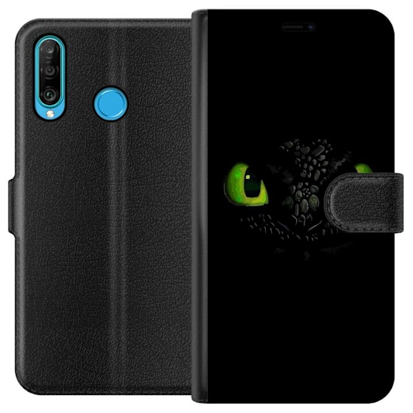 Huawei P30 lite Tegnebogsetui Dragetræneren